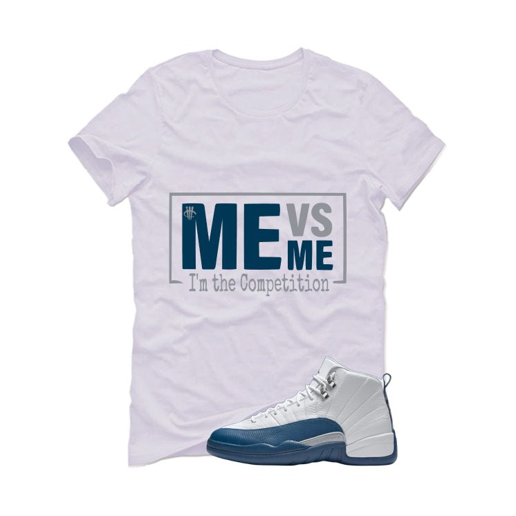 Air Jordan 12 French Blue White T-Shirt (Me Vs Me)| illcurrency