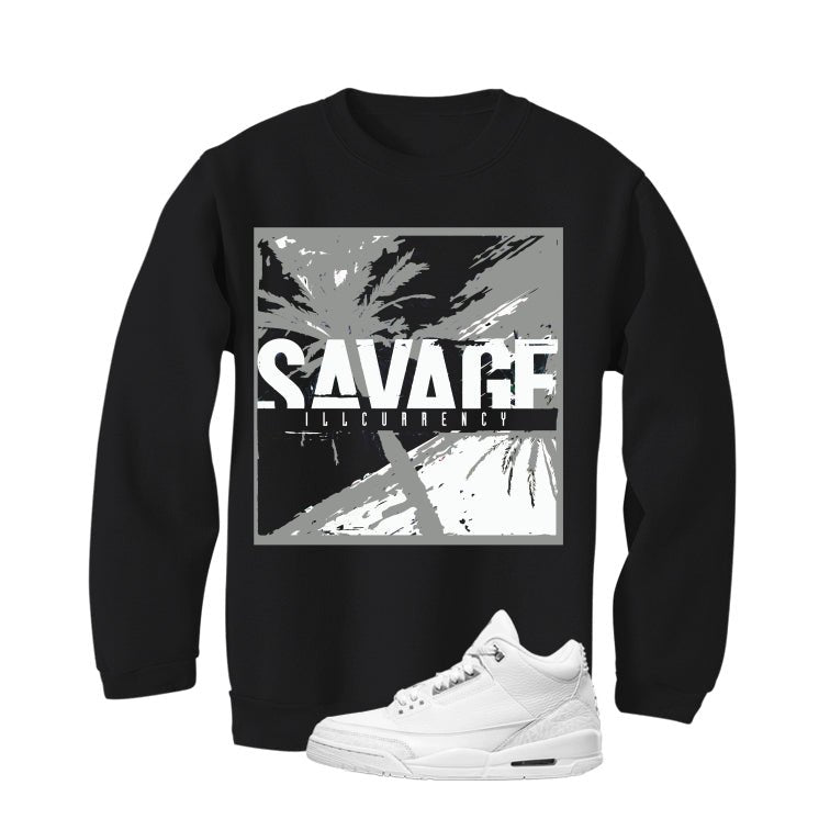 Air Jordan 3 Pure Money Black T-Shirt (Savages)| illcurrency