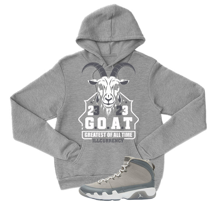 Air Jordan 9 Cool Grey Grey T-Shirt (GOAT 23)| illcurrency