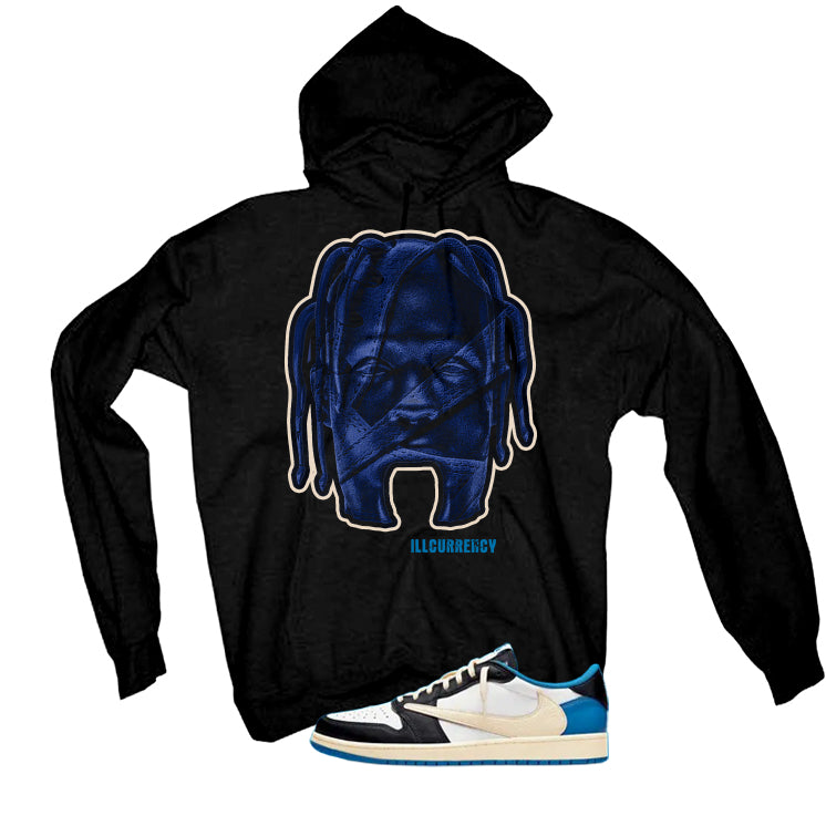 Travis Scott x Fragment x Air Jordan 1 Low OG Matching T-Shirt, Sweatshirts & Hoodies Black T-Shirt (Travis Land)| illcurrency