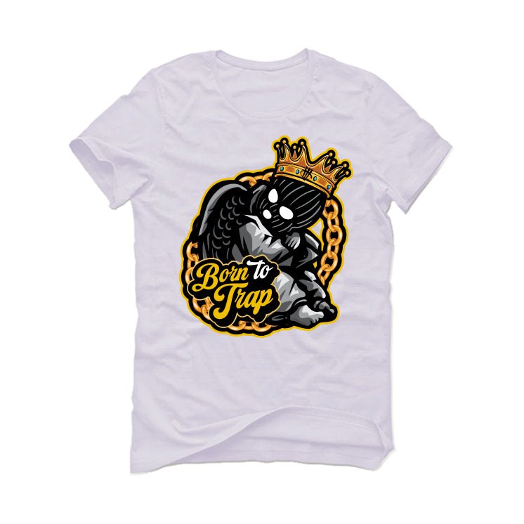 Air Jordan 1 High OG “Yellow Ochre” | illcurrency White T-Shirt (BORN HUSTLER)