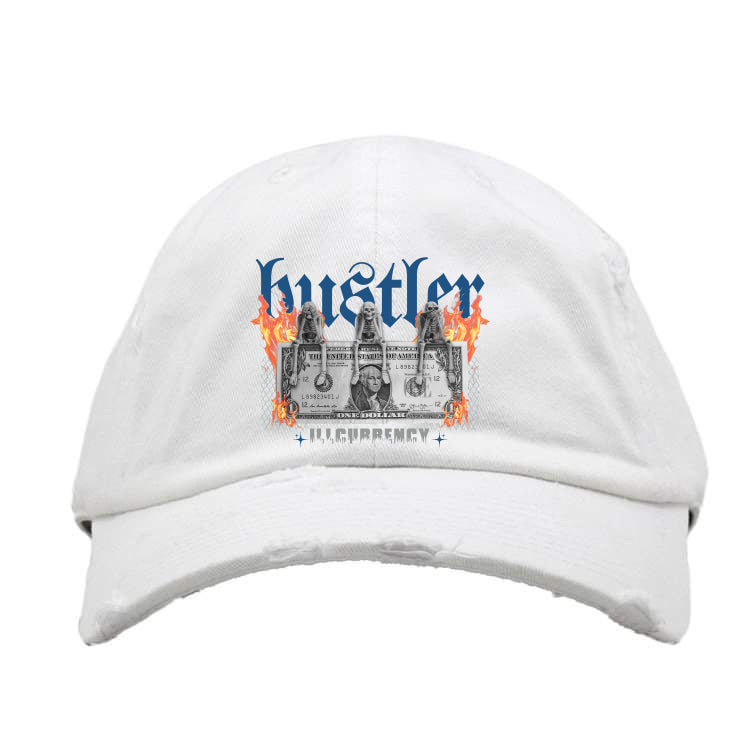 Air Jordan 12 French Blue White Hat (See No Evil Hustler)| illcurrency