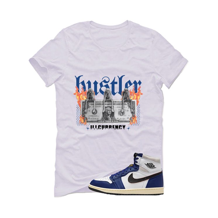 Air Jordan 1 Rare Air Deep Royal Blue White T-Shirt (See No Evil Hustler)| illcurrency