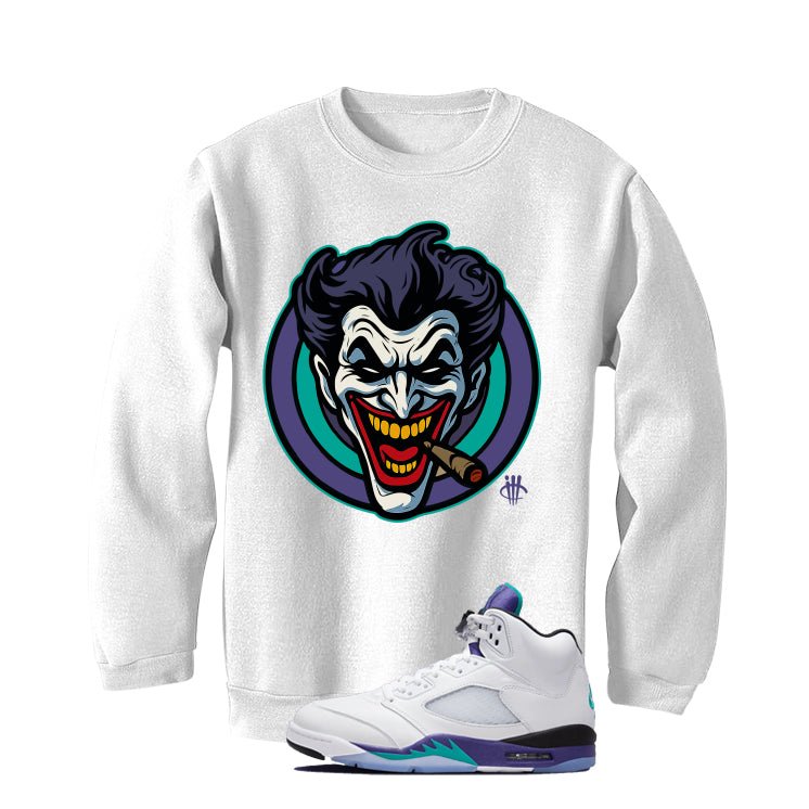 Air Jordan 5 OG Grape White T-Shirt (Joke The Joker)| illcurrency