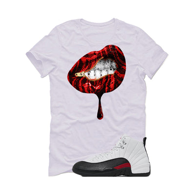Air Jordan 12 “Red Taxi” | illcurrency White T-Shirt (LIPS UNSEALED)