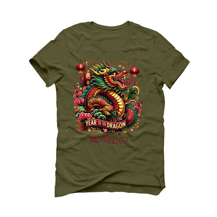 Air Jordan 1 Low OG "Year of the Dragon" | illcurrency Military Green T-Shirt (Year of the dragon)