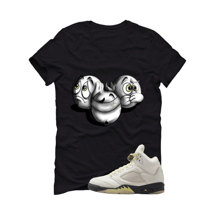 Air Jordan 5 WMNS Luminous Green Black T-Shirt (See No Evil)| illcurrency