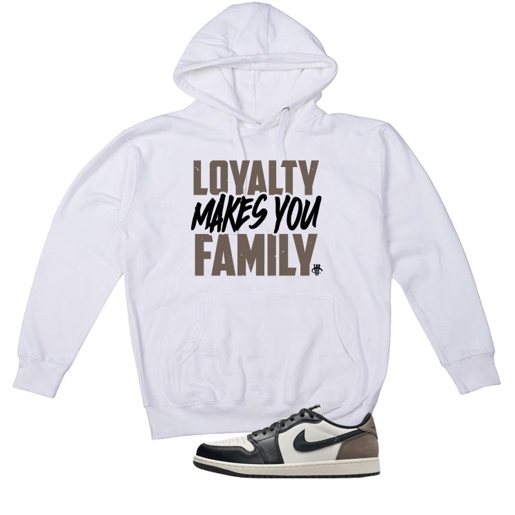 Air Jordan 1 Low OG Mocha White T-Shirt (Loyalty)| illcurrency