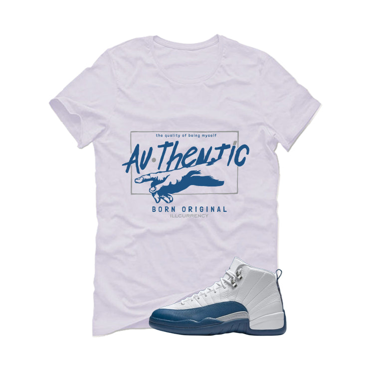 Air Jordan 12 French Blue White T-Shirt (Authentic)| illcurrency
