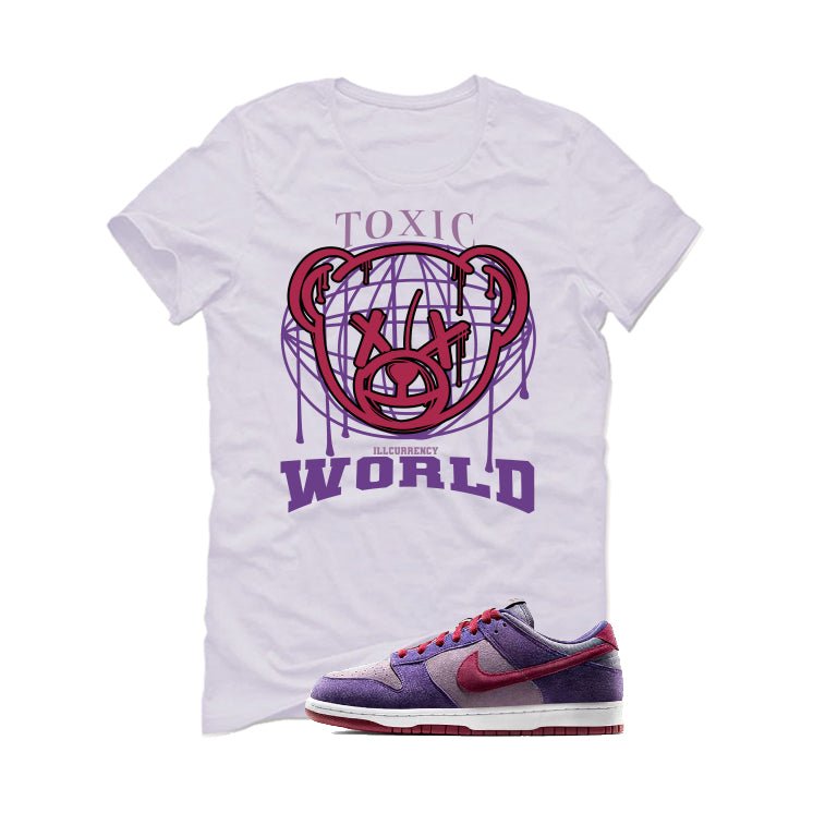Nike Dunk Low “Plum” | illcurrency White T-Shirt (Toxic World)