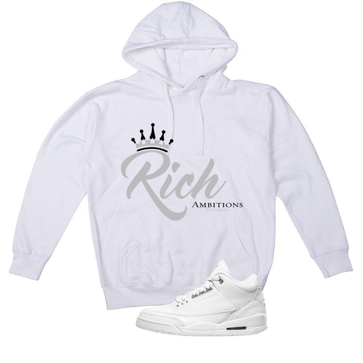 Air Jordan 3 Pure Money White T-Shirt (Rich Ambitions)| illcurrency