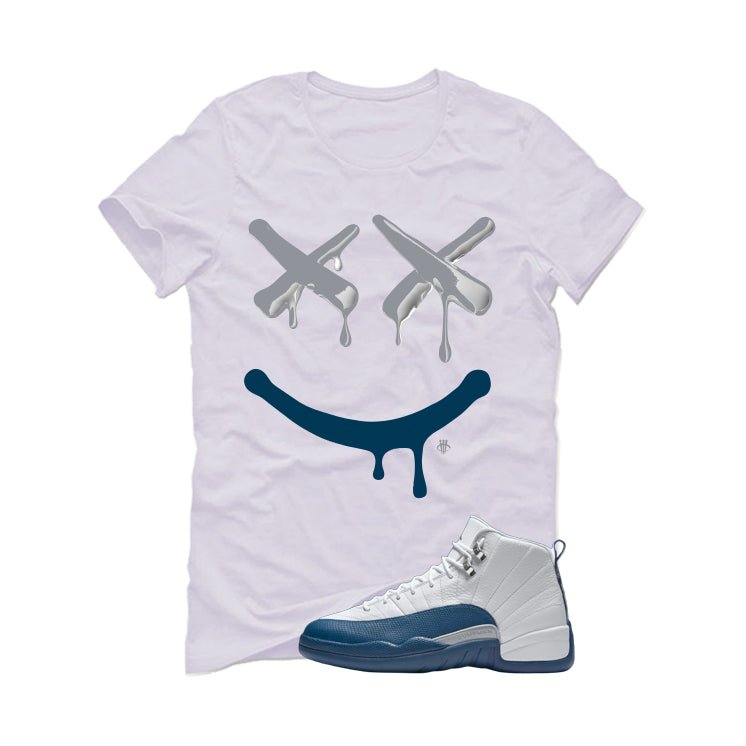 Air Jordan 12 French Blue White T-Shirt (Happy Drip)| illcurrency