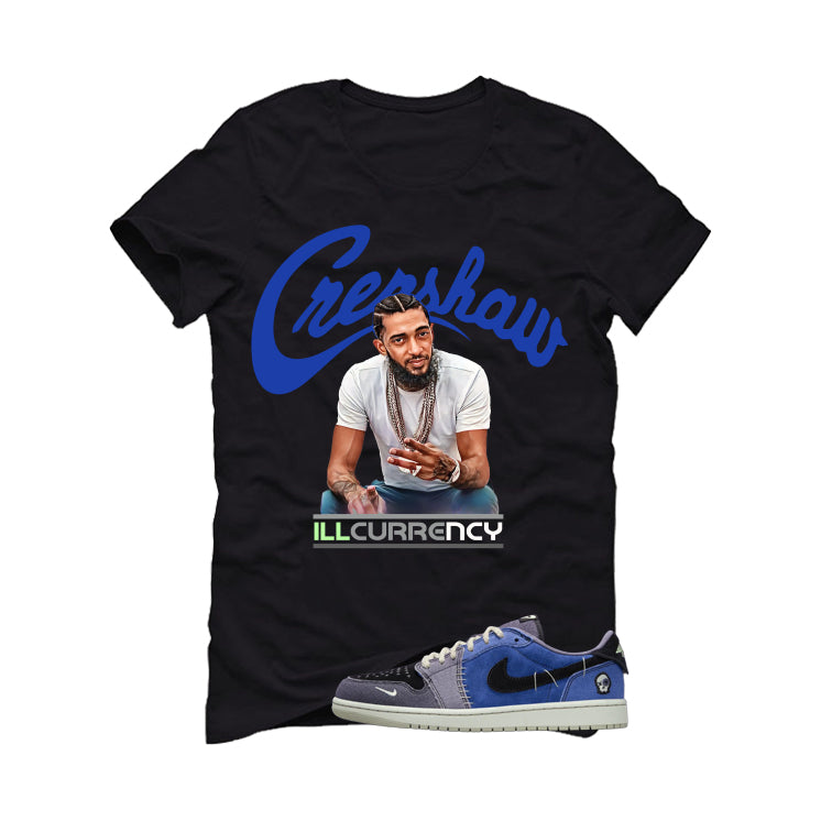 Air Jordan 1 Low OG Voodoo Alternate Matching T-Shirt, Sweatshirts & Hoodies Black T-Shirt (Crenshaw)| illcurrency