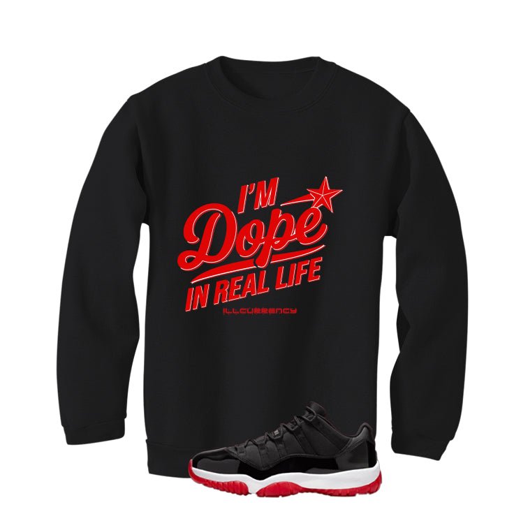 Air Jordan 11 Low Bred Black T-Shirt (DOPE)| illcurrency
