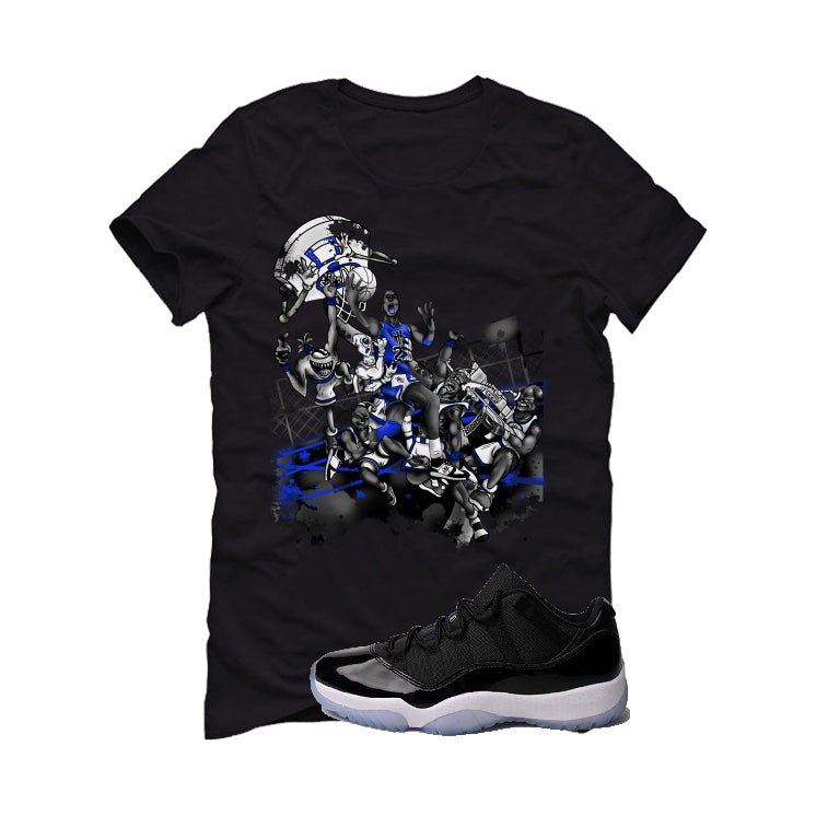 Air Jordan 11 Low “Space Jam” | illcurrency Black T-Shirt (Alien Attack)