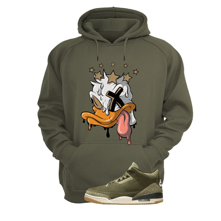 Air Jordan 3 Family Affair Matching T-Shirt, Sweatshirts & Hoodies Military Green T-Shirt (Ducked Up)| illcurrency