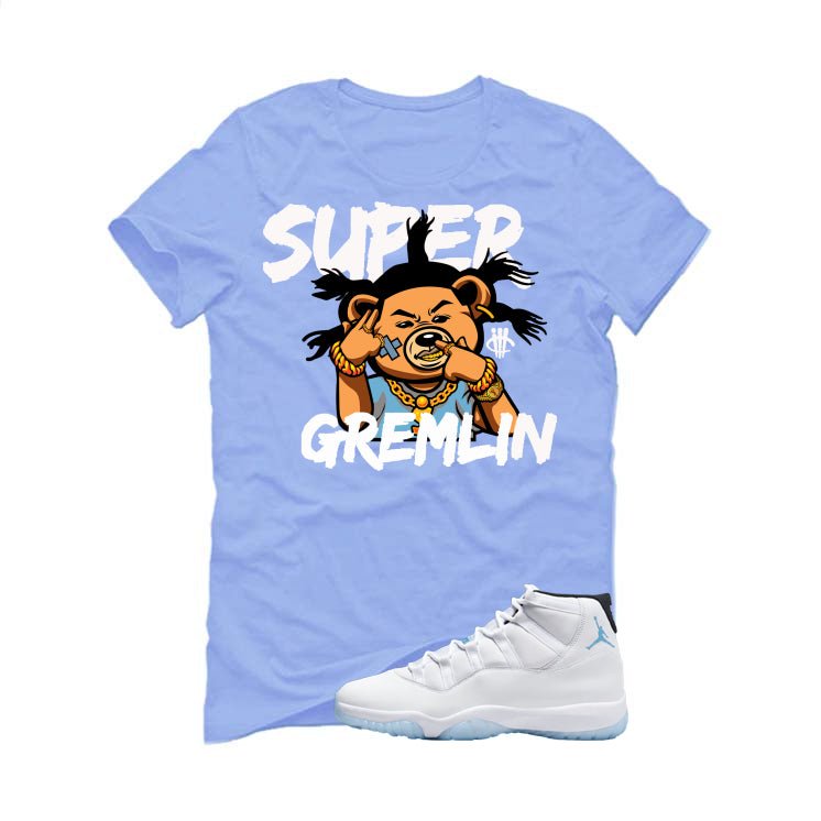 Air Jordan 11 Legend Blue Carolina Blue T-Shirt (Super Gremlin)| illcurrency