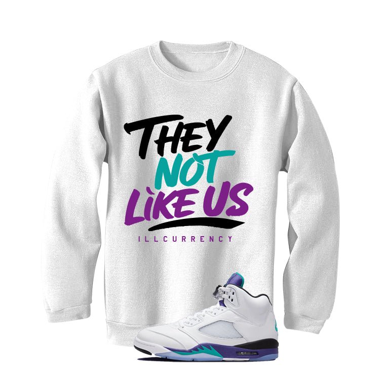 Air Jordan 5 OG Grape White T-Shirt (They not like us)| illcurrency