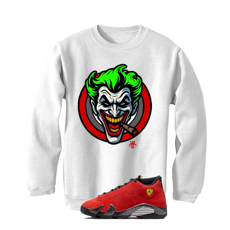 Air Jordan 14 Ferrari White T-Shirt (Joke The Joker)| illcurrency
