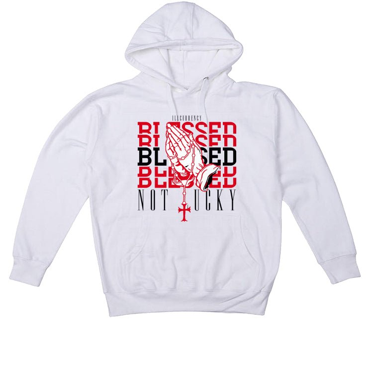 Air Jordan 12 OG “Cherry” White T-Shirt (Blessed not lucky)