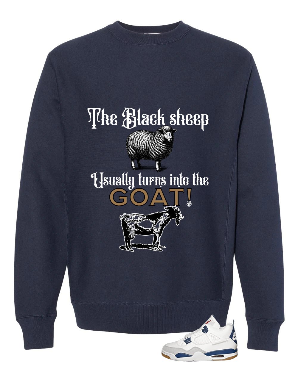 Nike SB x Air Jordan 4 Navy Navy Blue T-Shirt (the black sheep usually turns into the GOAT!)| illcurrency