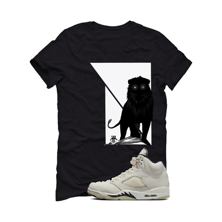 Air Jordan 5 SE “Sail” | illcurrency Black T-Shirt (Lion)