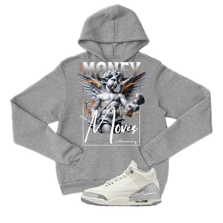 Air Jordan 3 WMNS Sail Grey T-Shirt (Money Moves)| illcurrency