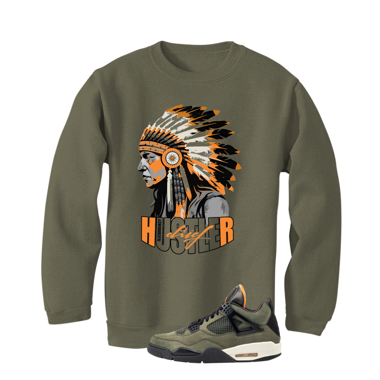 Undefeated x Air Jordan 4 Military Green T-Shirt (Hustler Chief)| illcurrency