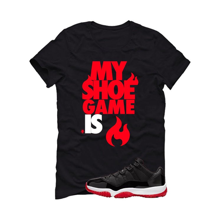 Air Jordan 11 Low Bred Black T-Shirt (Shoe Game)| illcurrency