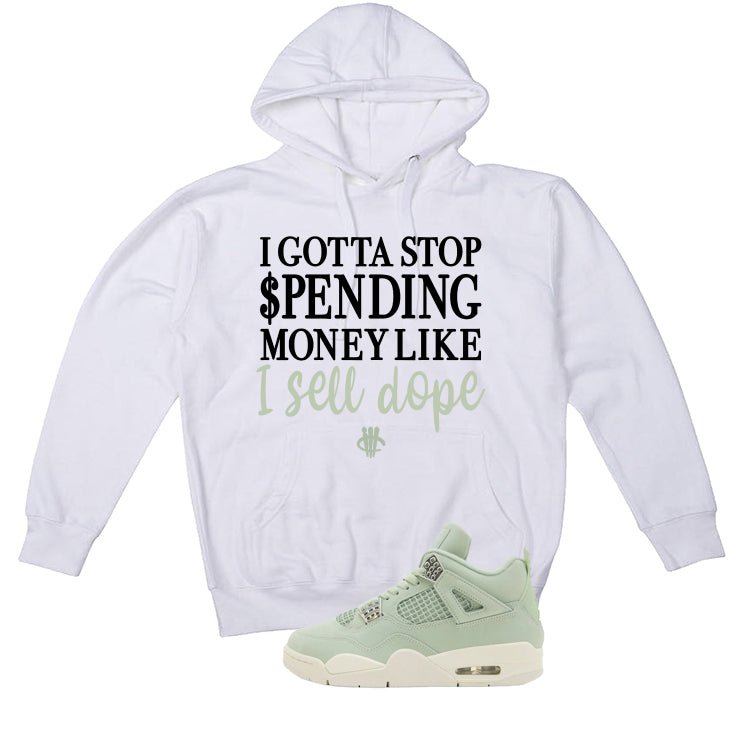 Air Jordan 4 WMNS Seafoam White T-Shirt (Gotta Stop Spending Money)| illcurrency
