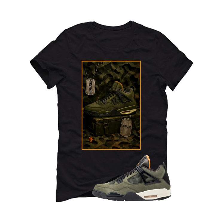 Undefeated x Air Jordan 4 Black T-Shirt (Represent)| illcurrency