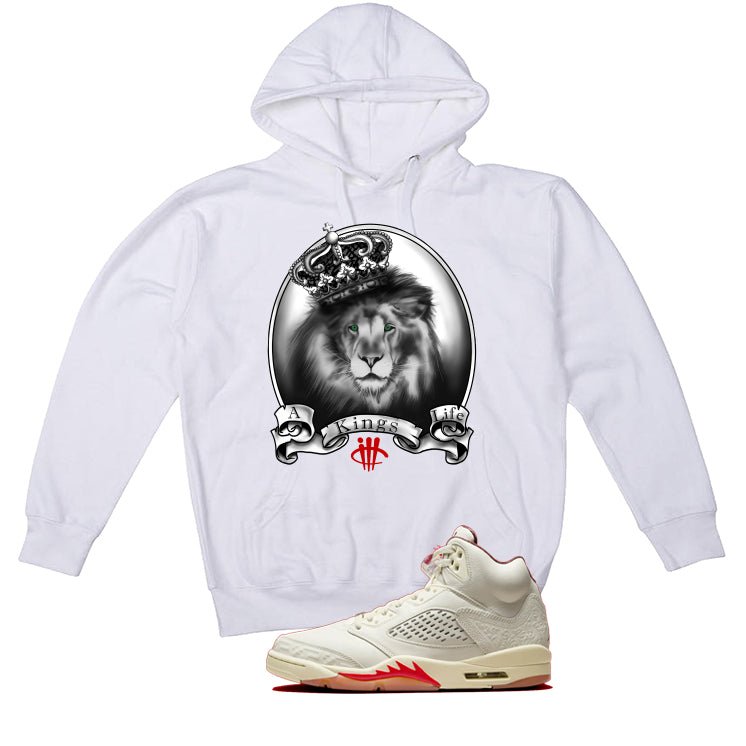 Air Jordan 5 El Grito White T-Shirt (A Kings Life)| illcurrency