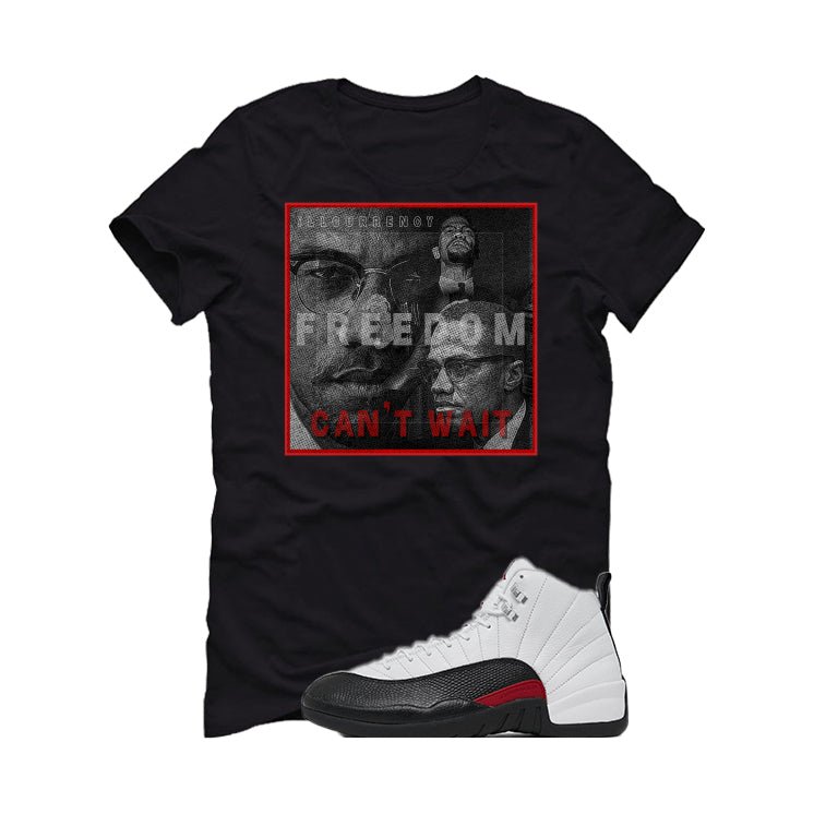 Air Jordan 12 “Red Taxi” | illcurrency Black T-Shirt (FREEDOM)