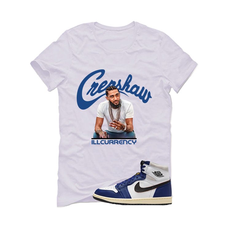 Air Jordan 1 Rare Air Deep Royal Blue White T-Shirt (Crenshaw)| illcurrency