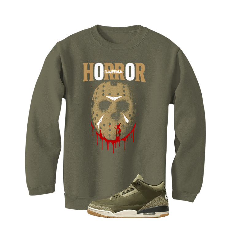 Air Jordan 3 Family Affair Matching T-Shirt, Sweatshirts & Hoodies Military Green T-Shirt (Jason Horror)| illcurrency