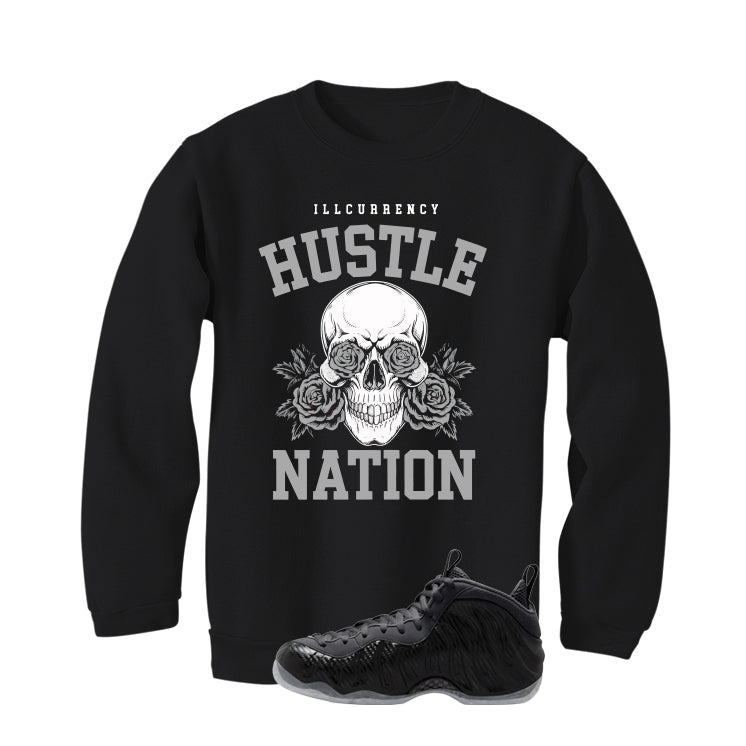 NIKE FOAMPOSITE ONE CARBON FIBER Matching T-Shirt, Sweatshirts & Hoodies Black T-Shirt (Hustle Nation)| illcurrency