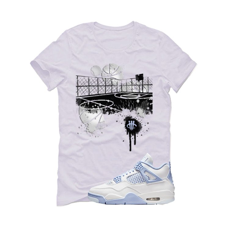 Air Jordan 4 WMNS Forget Me Not White T-Shirt (B Court)| illcurrency
