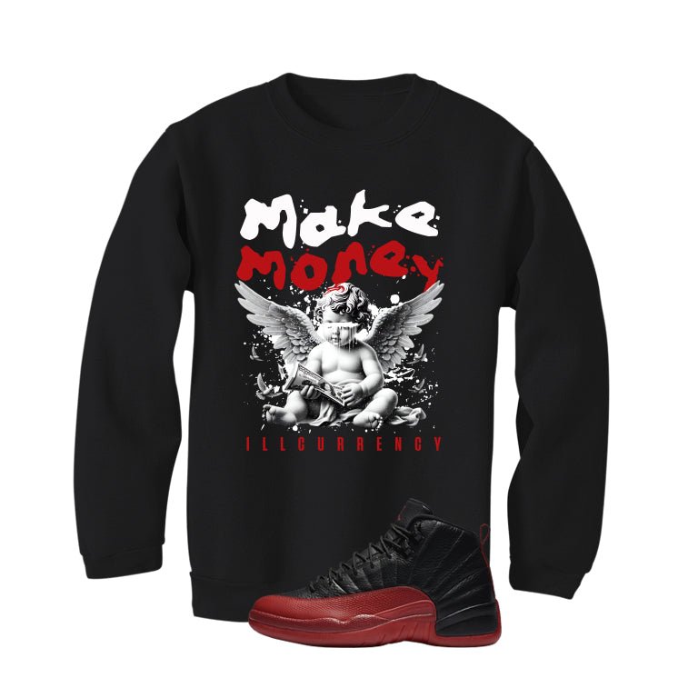 Air Jordan 12 Flu Game 2025 Black T-Shirt (Make Money)| illcurrency