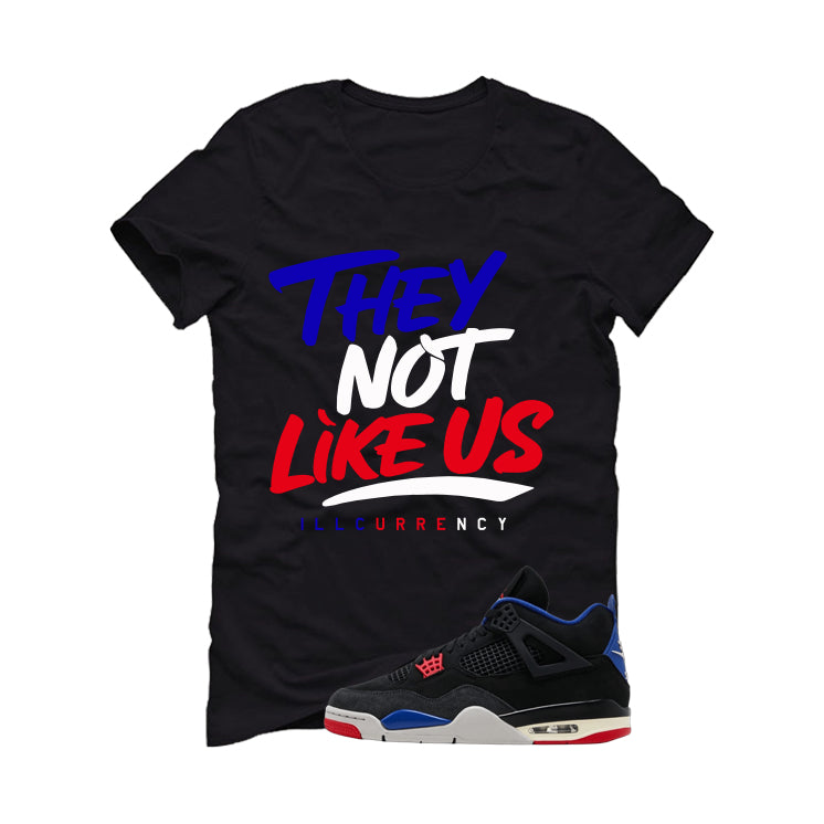Air Jordan 4 Rare Air Black T-Shirt (They not like us)| illcurrency