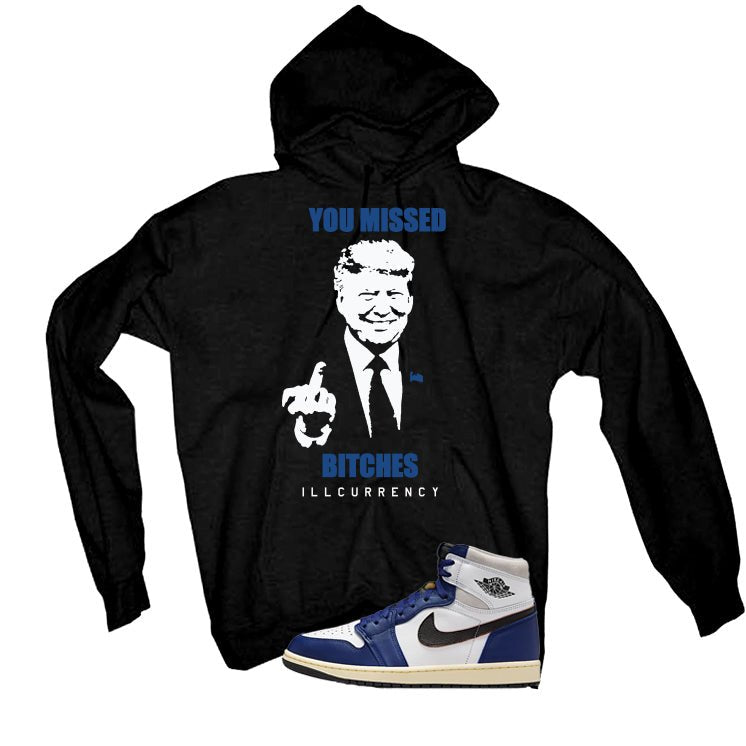Air Jordan 1 Rare Air Deep Royal Blue Black T-Shirt (Trump you missed)| illcurrency