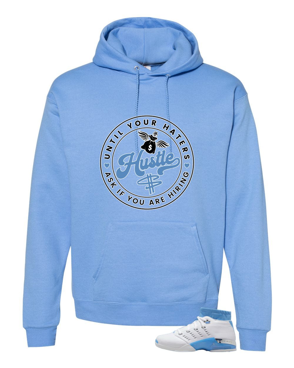 Air Jordan 17 Low University Blue Carolina Blue T-Shirt (Haters Catch Up)| illcurrency