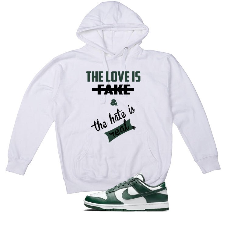 Nike Dunk Low Michigan State White T-Shirt (Love is Fake)