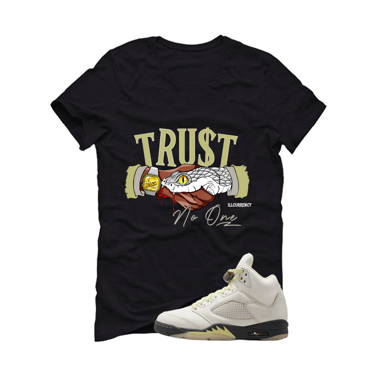 Air Jordan 5 WMNS Luminous Green Black T-Shirt (Trust No One)| illcurrency