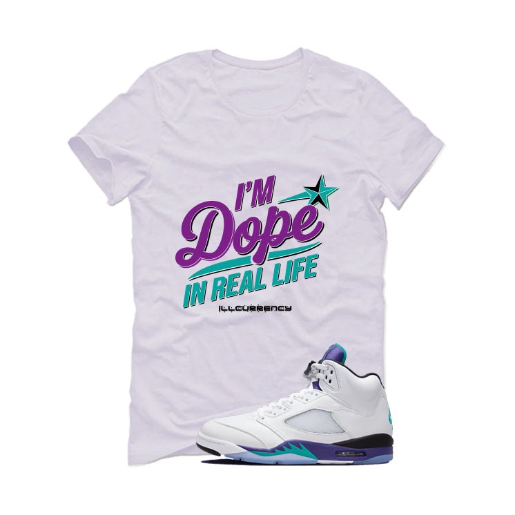 Air Jordan 5 OG Grape White T-Shirt (DOPE)| illcurrency
