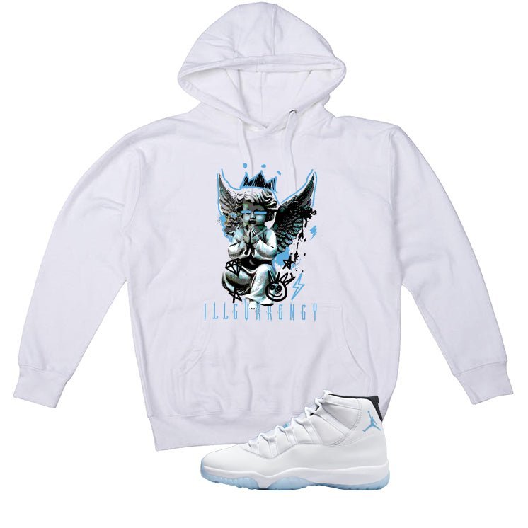 Air Jordan 11 Legend Blue White T-Shirt (Graffiti Angel)| illcurrency