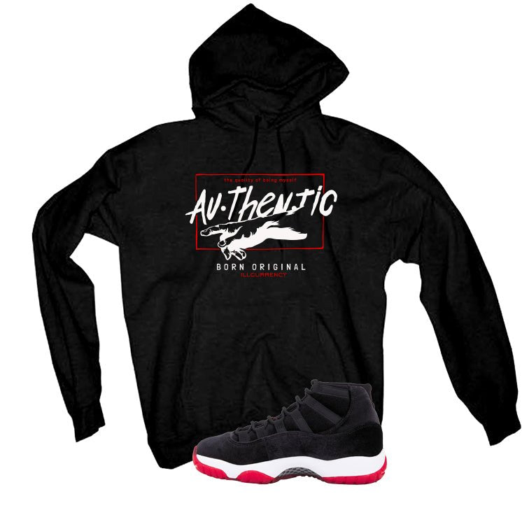 Air Jordan 11 Bred Velvet Black T-Shirt (Authentic)| illcurrency