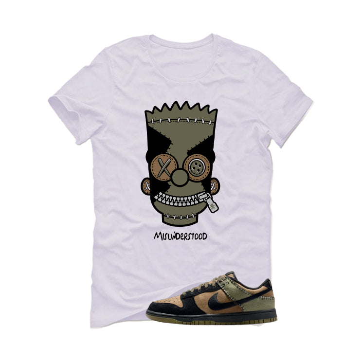 Nike Dunk Low Frankenstein Matching T-Shirt, Sweatshirts & Hoodies White T-Shirt (Misunderstood)| illcurrency
