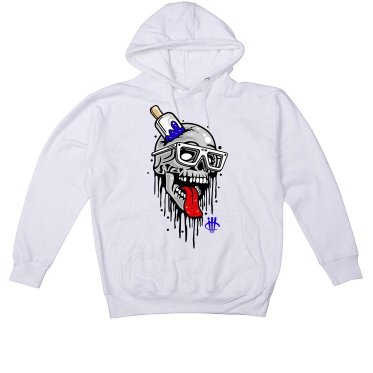 Air Jordan 8 “Playoffs” | illcurrency White T-Shirt (ice cream skull)
