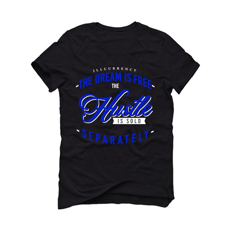 Air Jordan 2 Low Varsity Royal - Black T-Shirt (The dream is free)