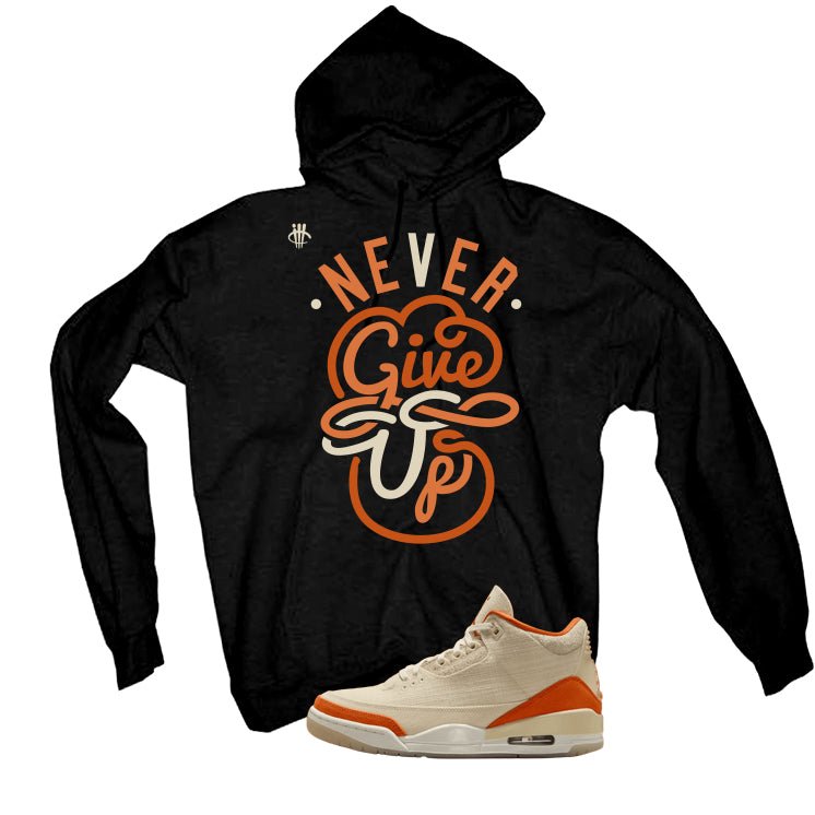 Air Jordan 3 WMNS Starfish Black T-Shirt (Never Give Up)| illcurrency